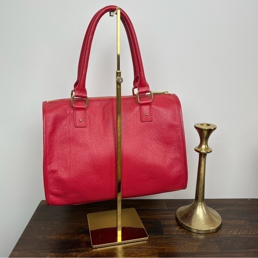 Ora Delphine Kelly Red Satchel Handbag Crossbody #208 - Picture 4 of 12